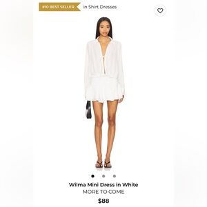 REVOLVE Wilma Mini Dress in White